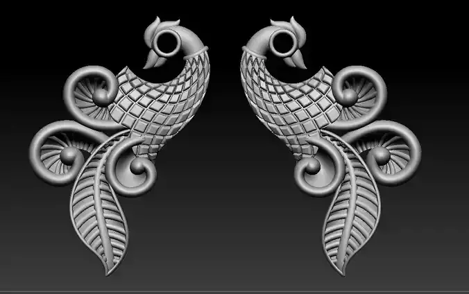 peacock 3D print model 