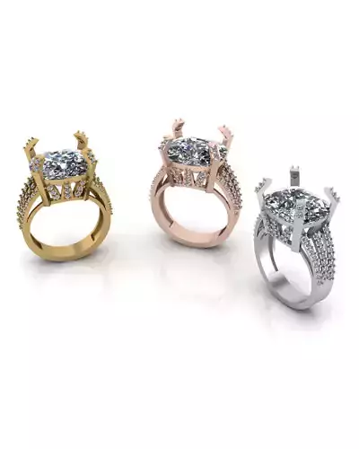 cushion jewelry ring