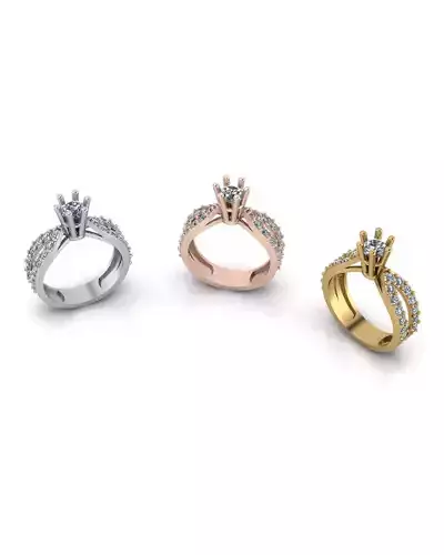 solitaire engagement jewelry ring 