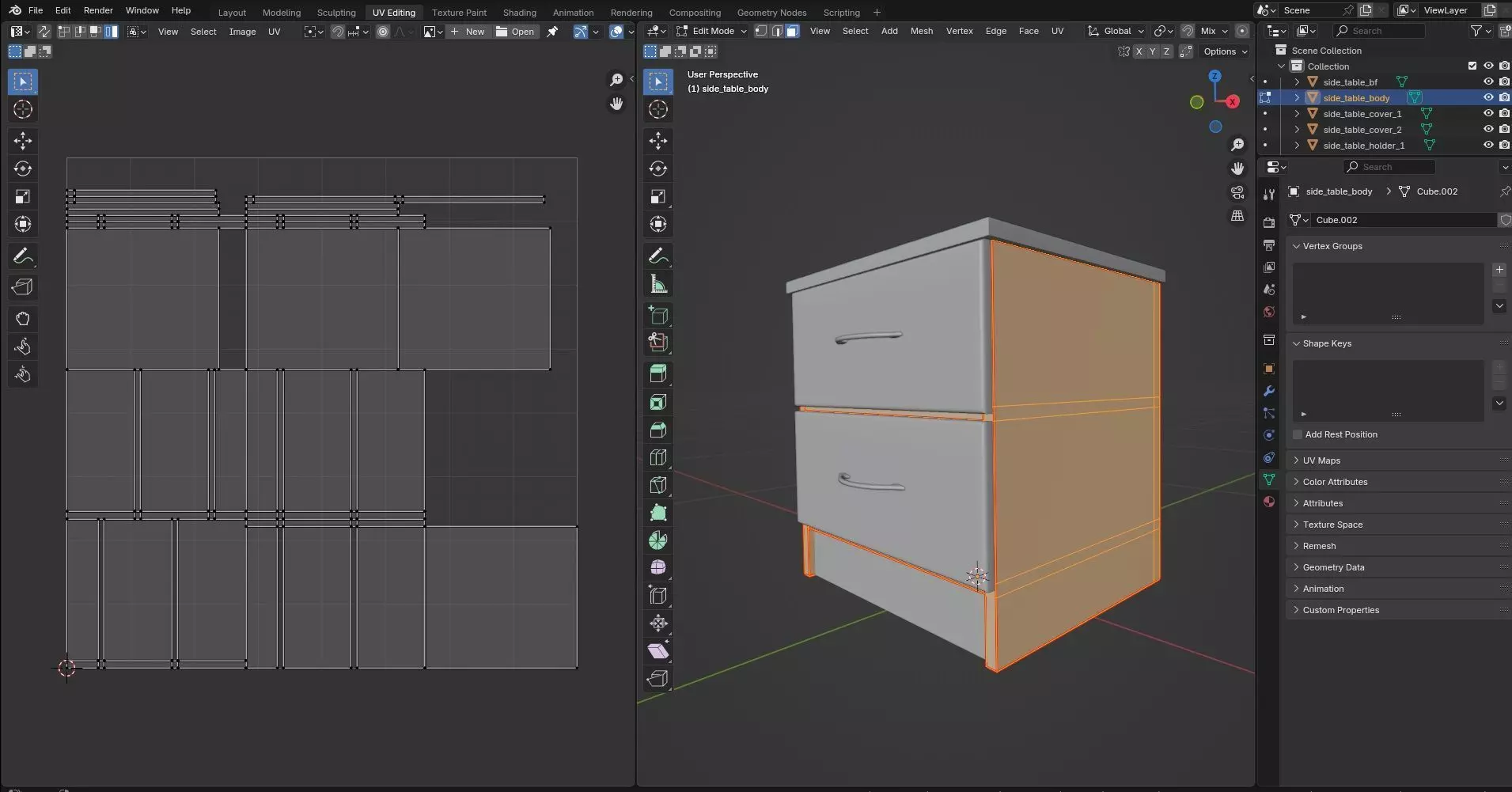 Side Table CG68 3D model_9