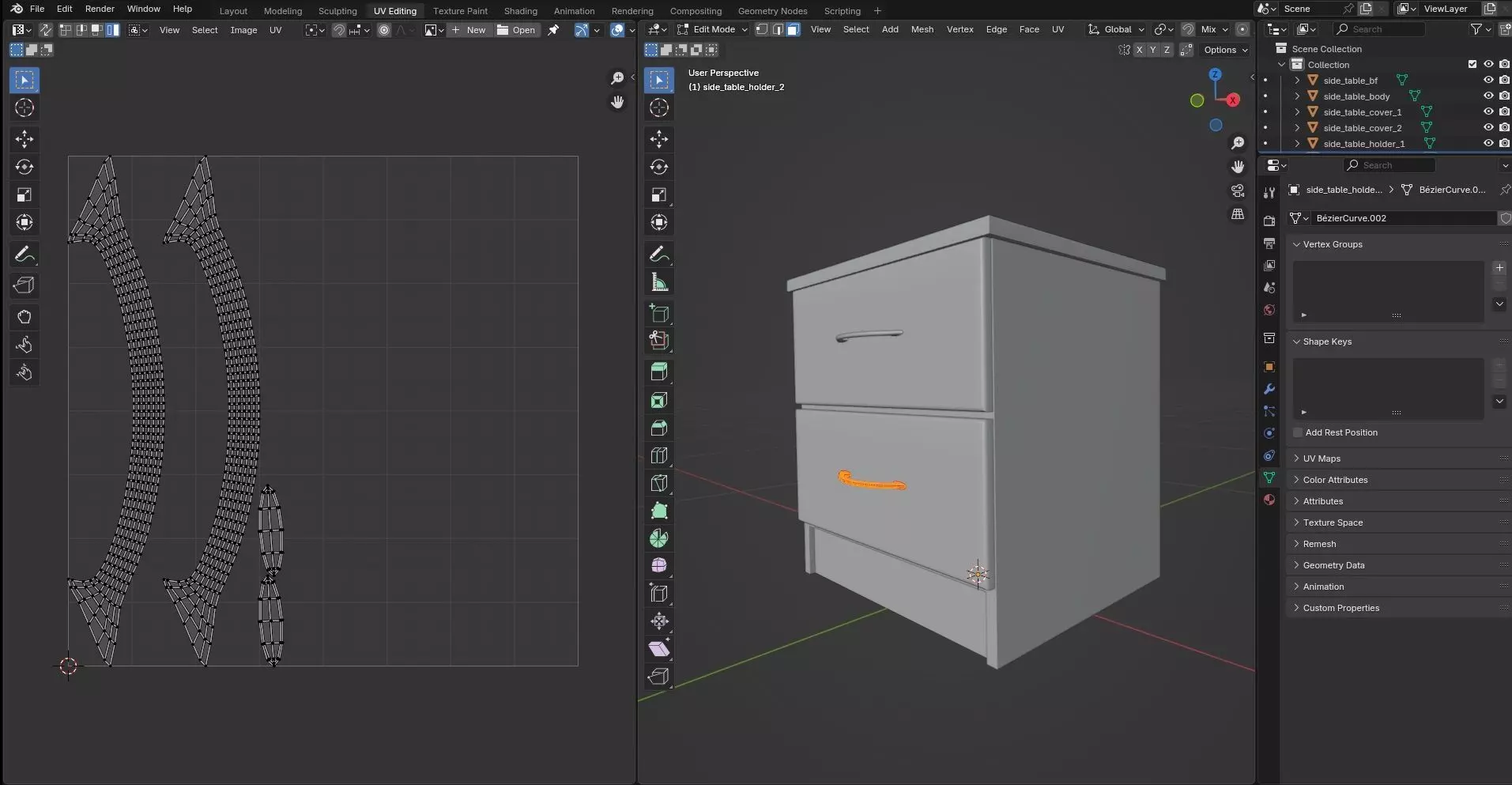 Side Table CG68 3D model_10