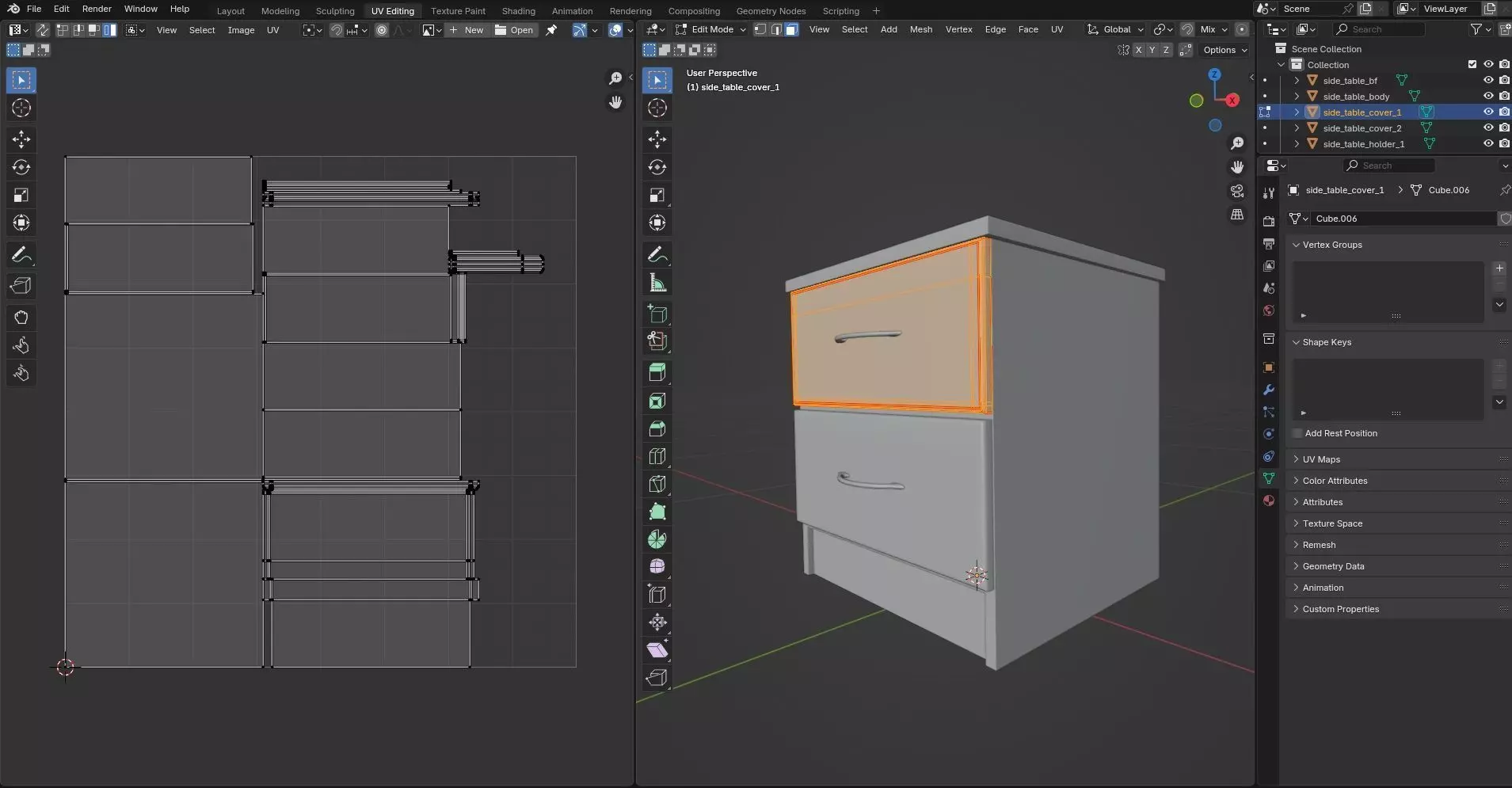 Side Table CG68 3D model_11