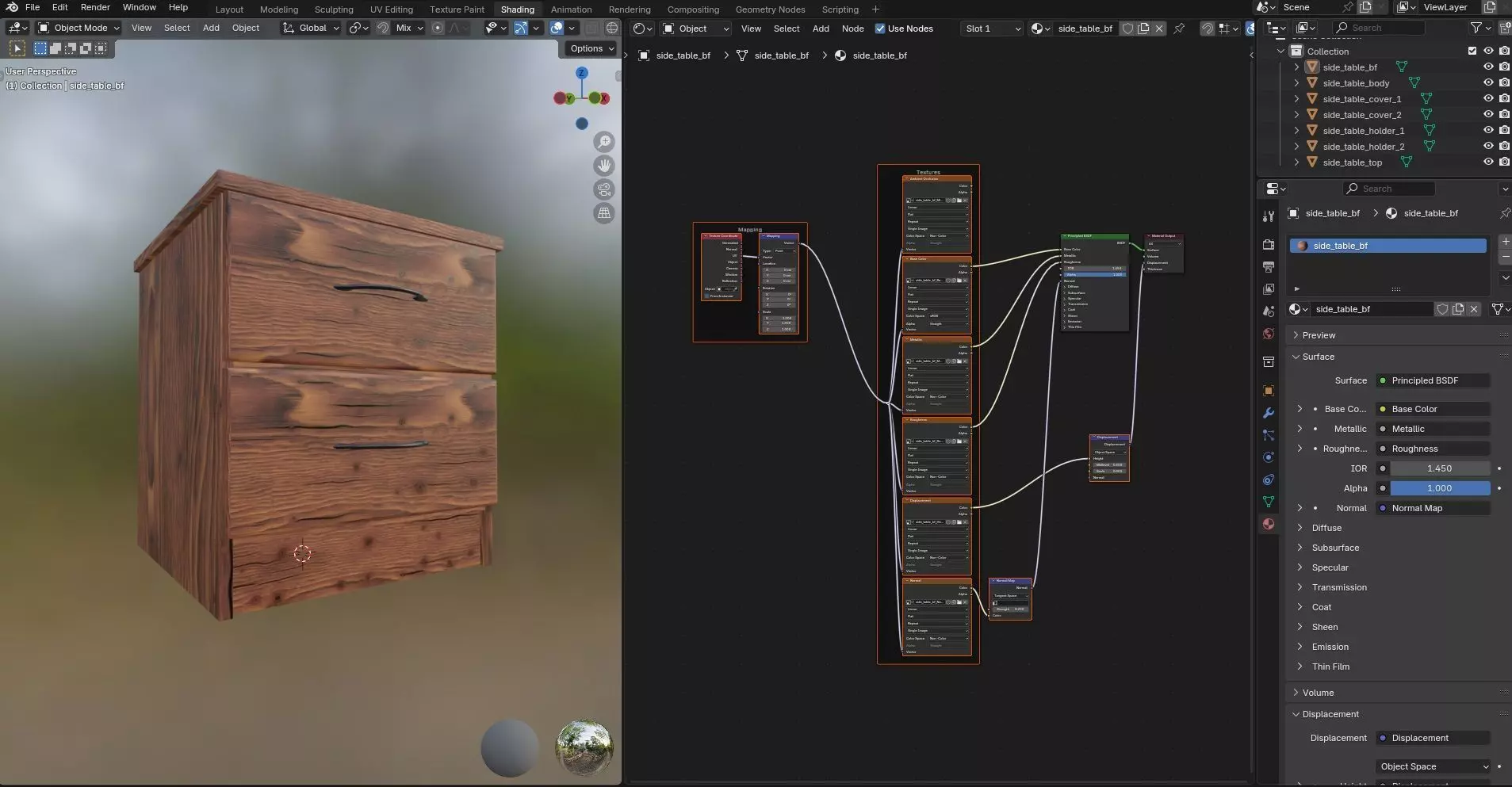 Side Table CG68 3D model_12