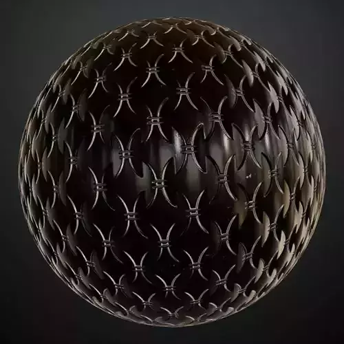 Dark Glossy Interwoven Barbed Metal PBR SEAMLESS