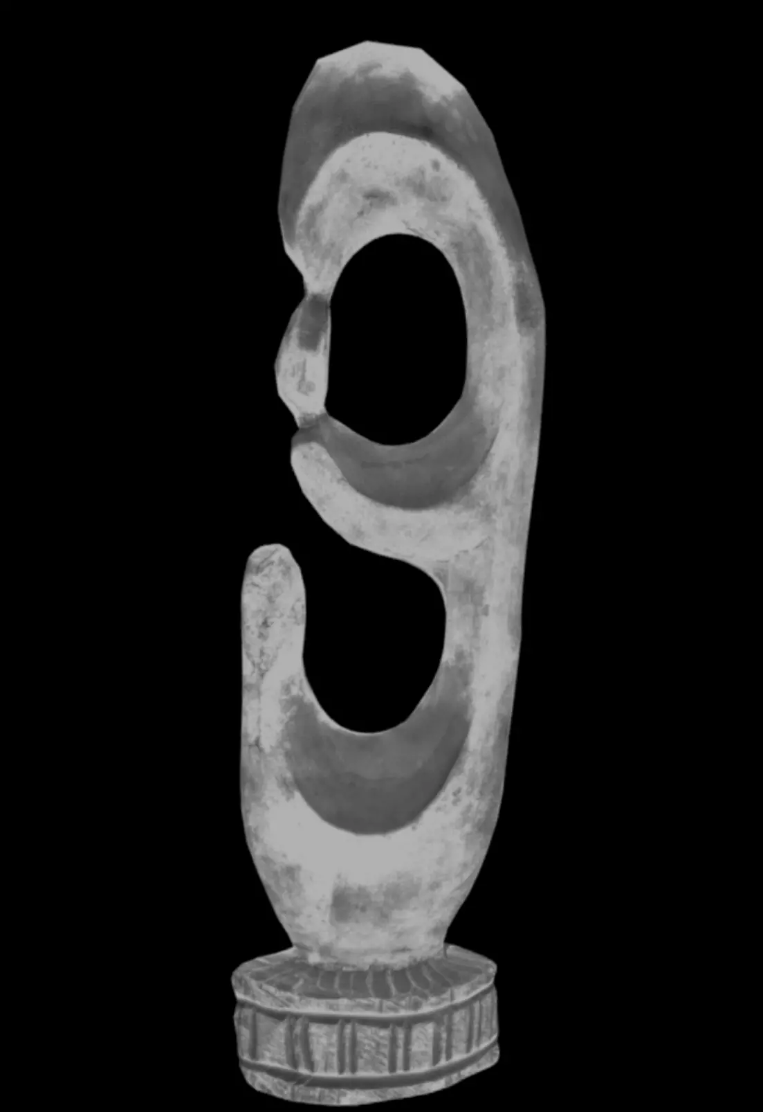 Abstract Mother-Child Low-poly 3D model_8