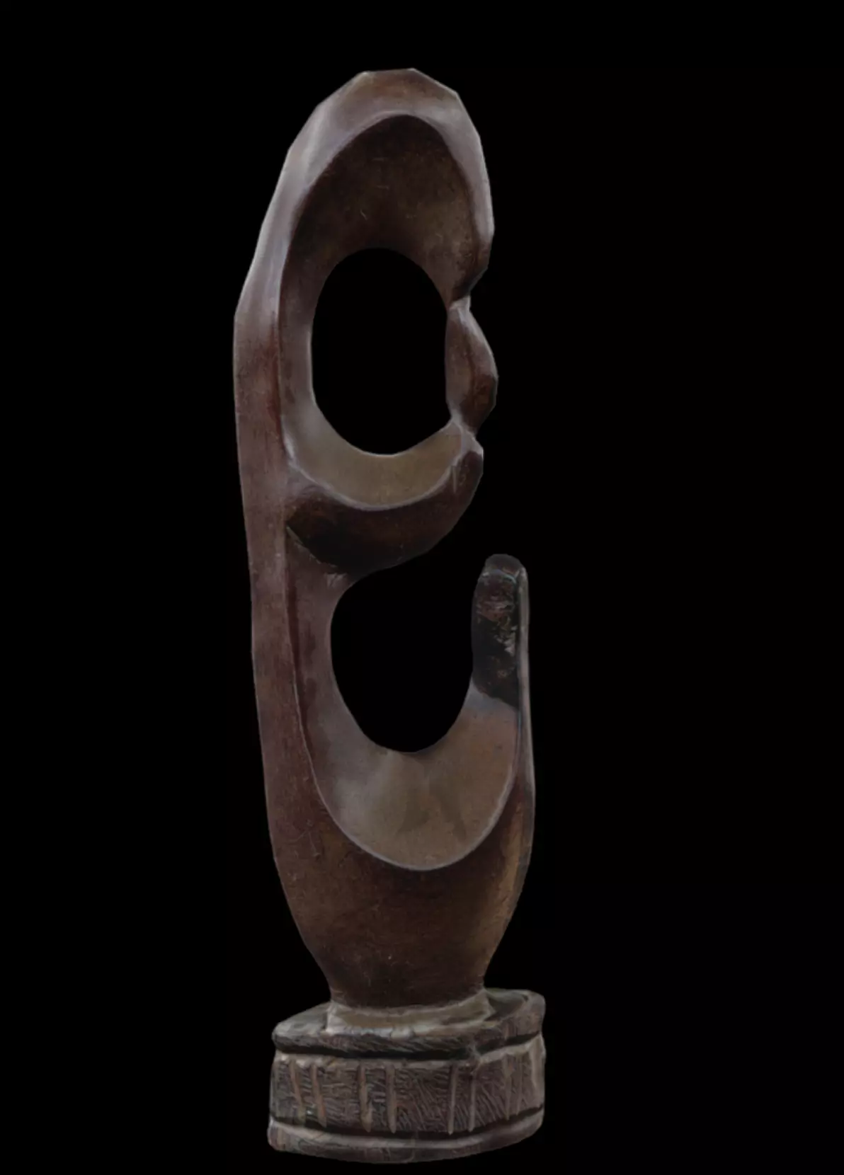 Abstract Mother-Child Low-poly 3D model_3