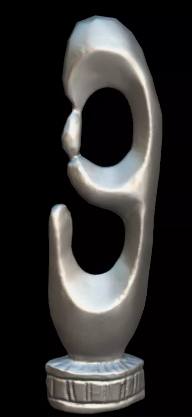 Abstract Mother-Child Low-poly 3D model_11