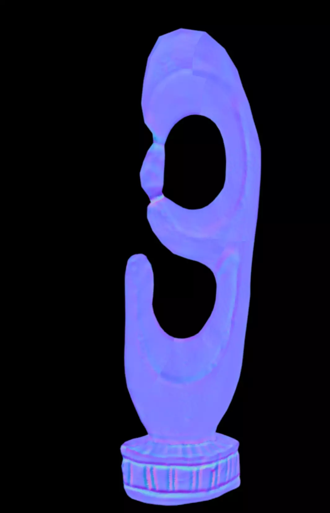 Abstract Mother-Child Low-poly 3D model_9