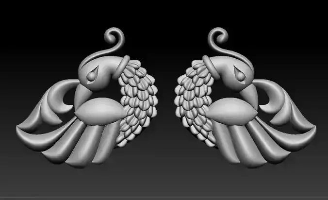 peacock 3D print model 