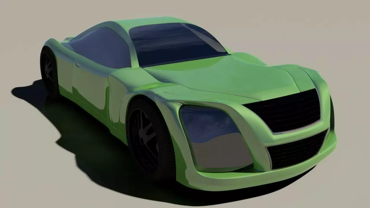 Concept Car Custom  Free 3D model_0