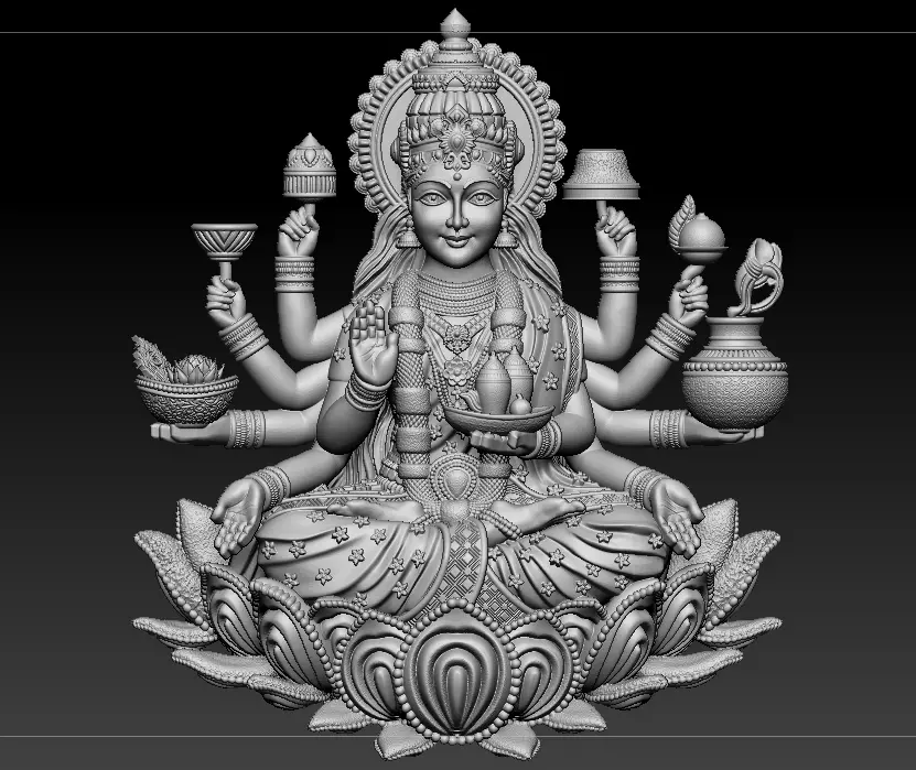 Laxmi Mata 3D print model 3D print model