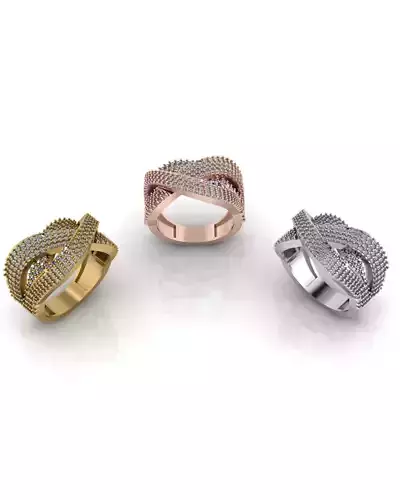 cross over jewelry ring