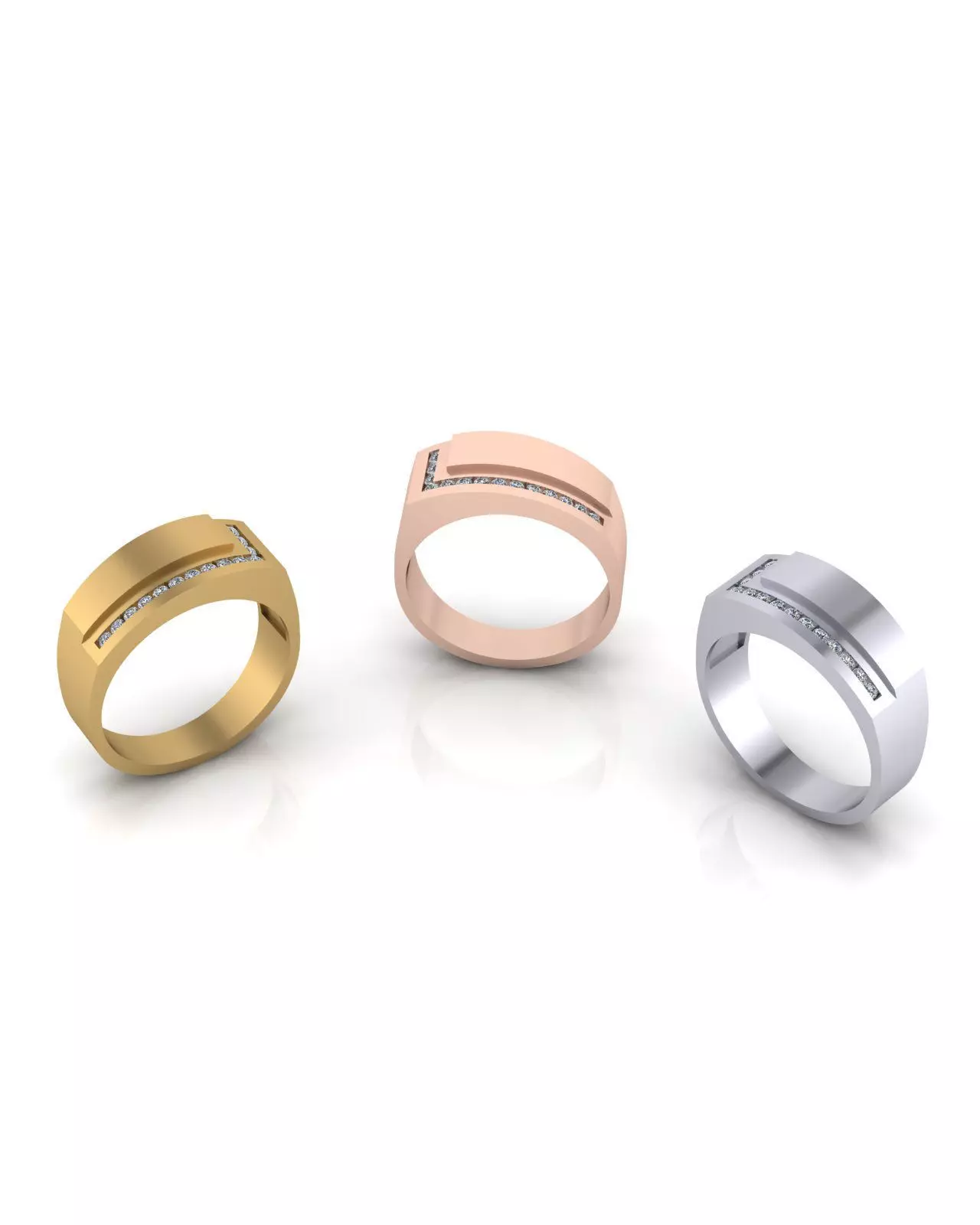 engagement man jewelry ring 3D print model