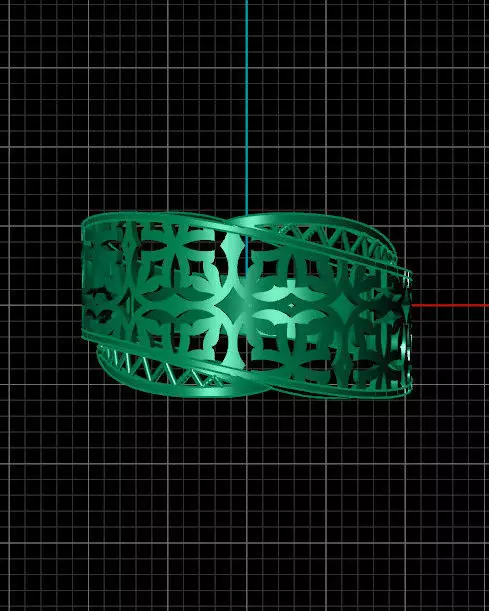 fusion gold ring lightweight 3D print model_2