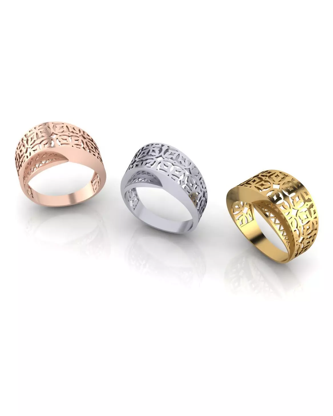 fusion gold ring lightweight 3D print model_0