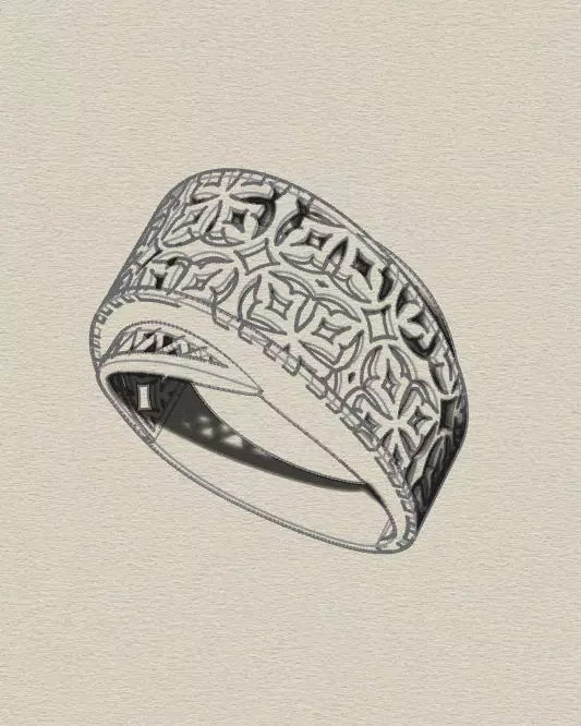 fusion gold ring lightweight 3D print model_3