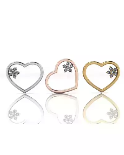 heart love shape jewelry pendant 