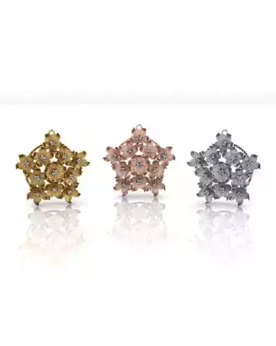 jewelry flower pendant