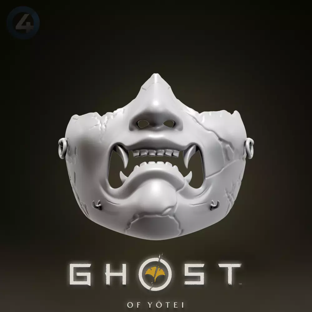 ATSU MASK GHOST OF YOTEI 3D print model_6