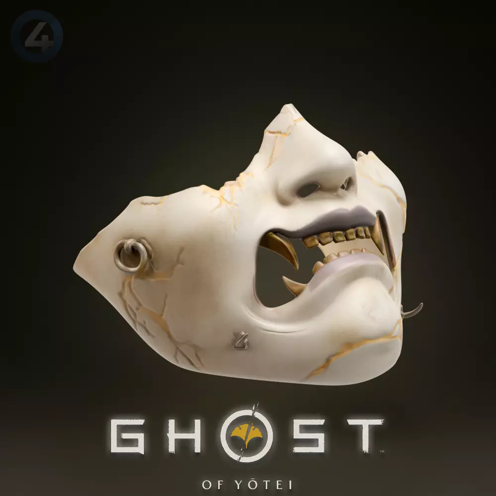 ATSU MASK GHOST OF YOTEI 3D print model_5