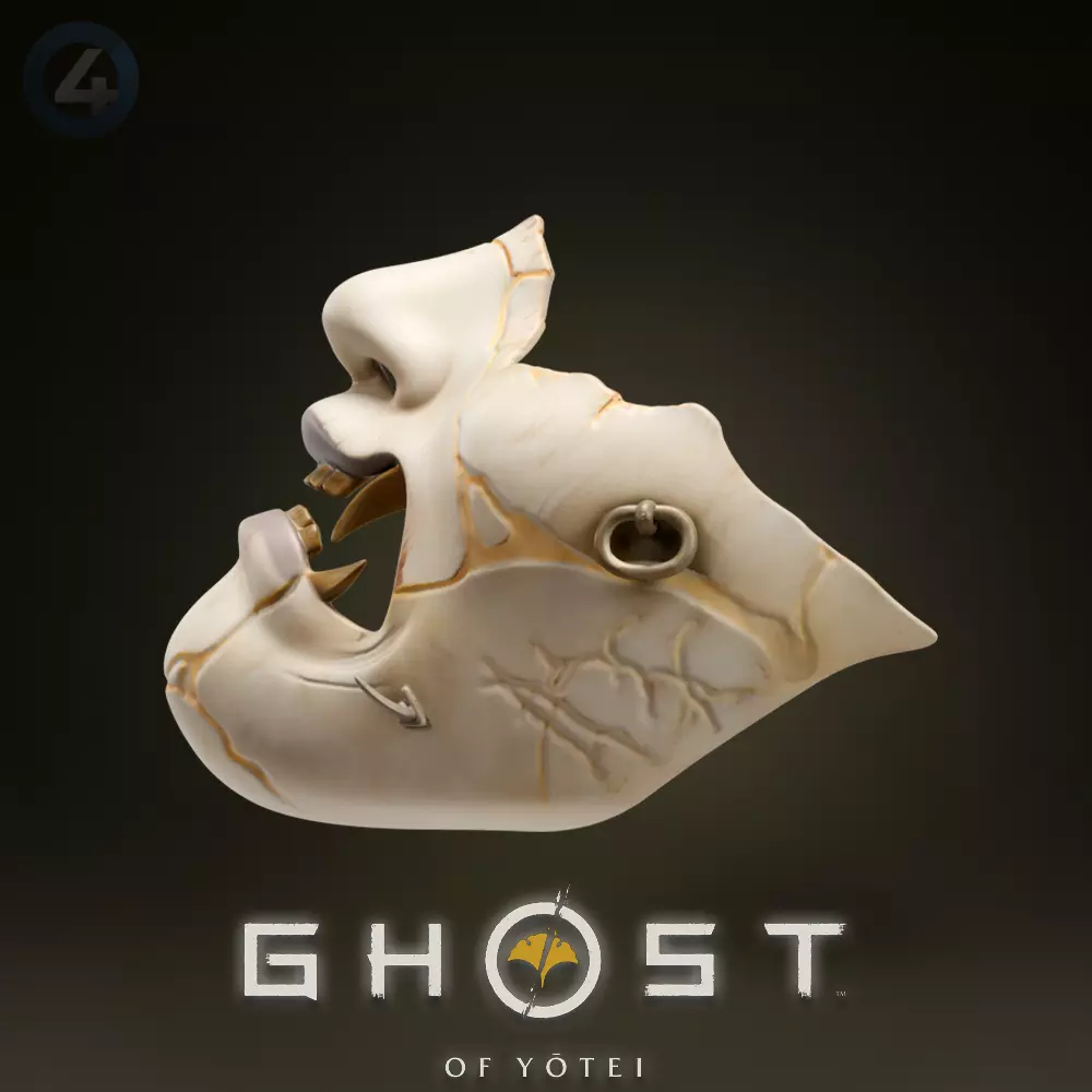 ATSU MASK GHOST OF YOTEI 3D print model_1