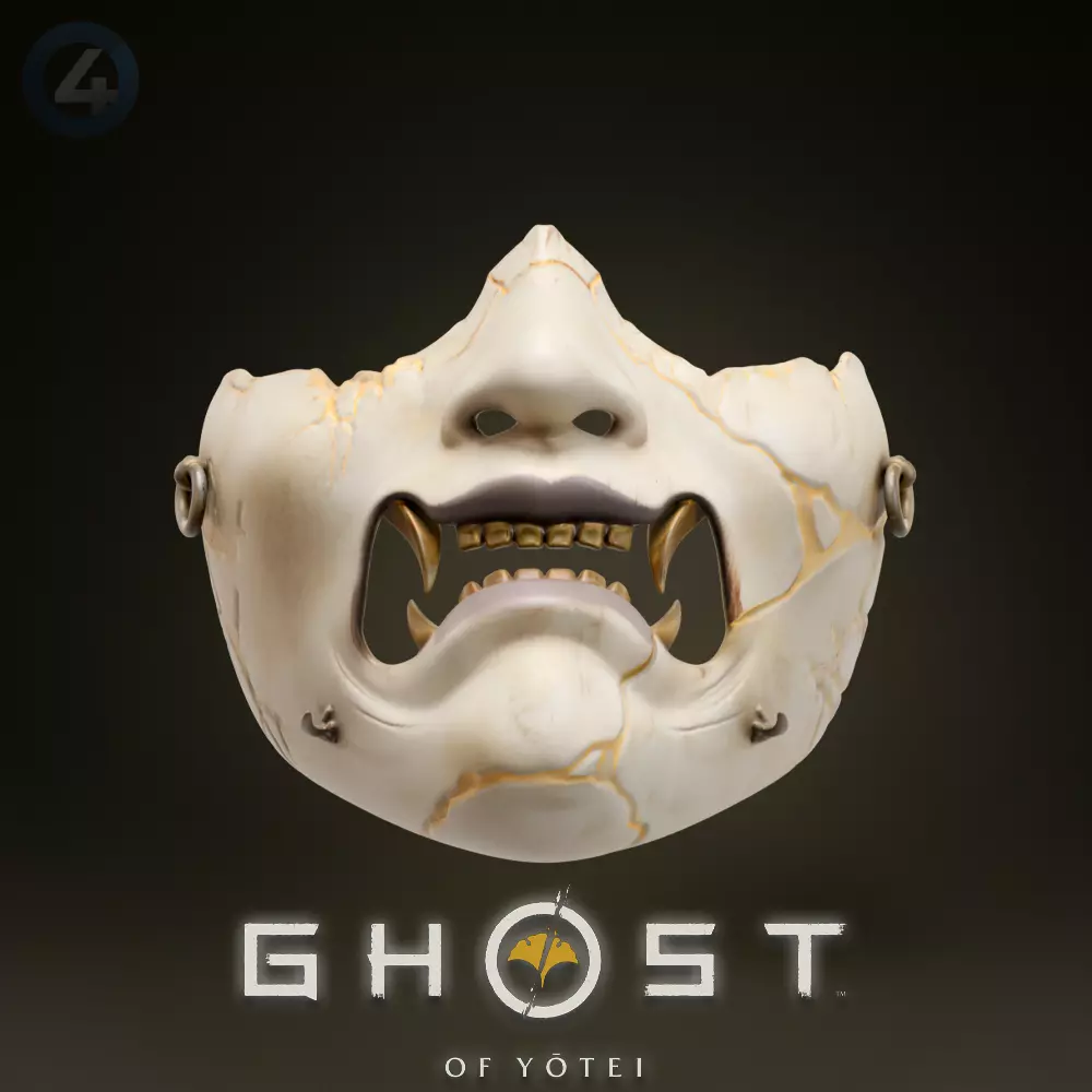 ATSU MASK GHOST OF YOTEI 3D print model_2