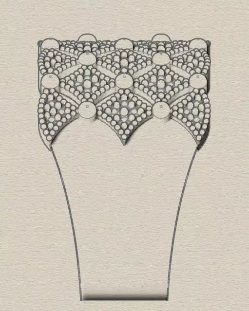 pave setting jewelry ring 3D print model_4