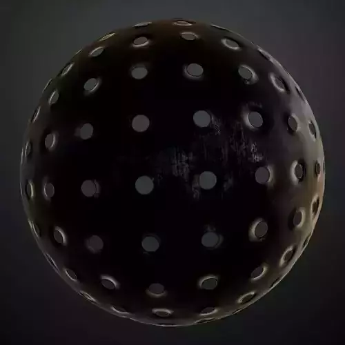 Dark Ornate Wrought Iron Grid PBR SEAMLESS