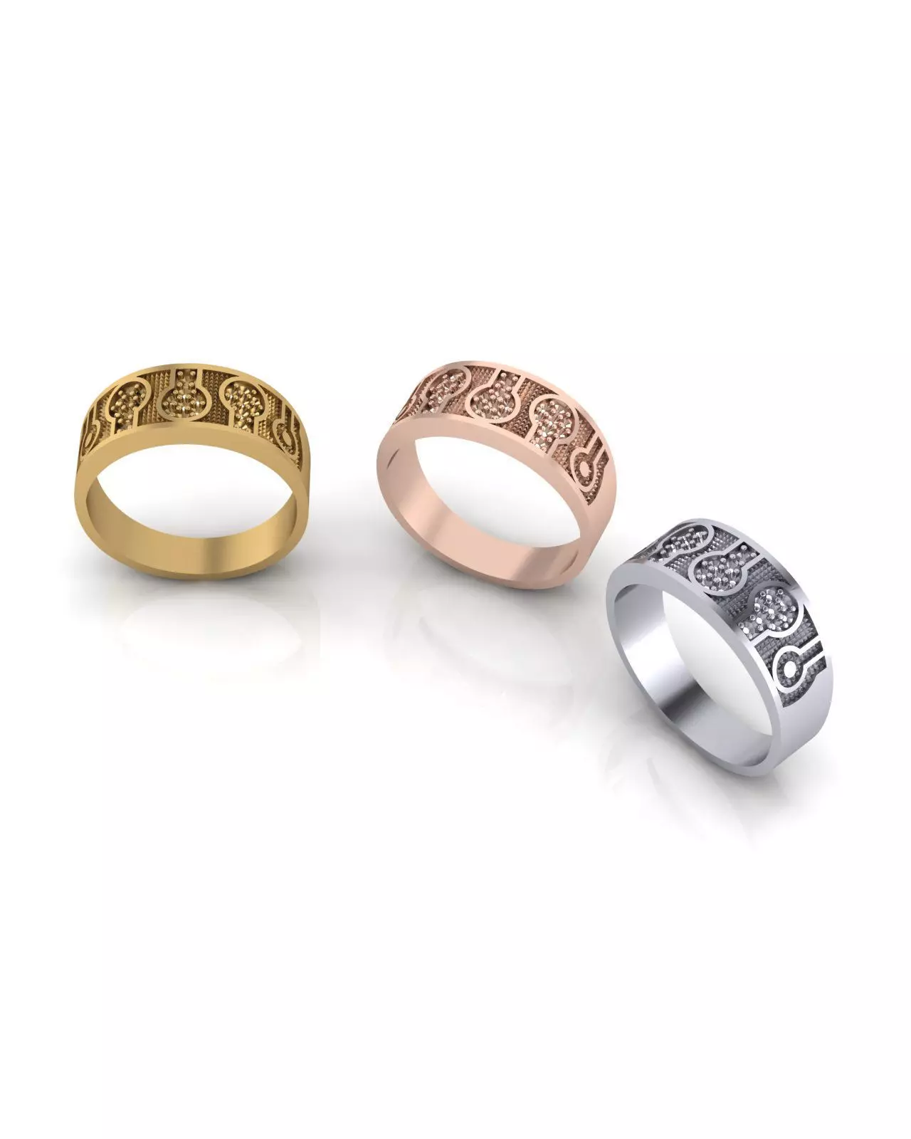 free jewelry ring Free 3D print model