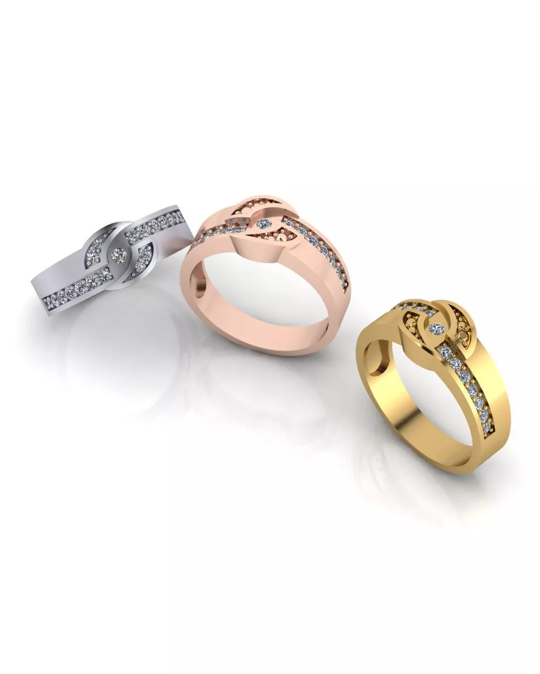 free jewelry ring Free 3D print model