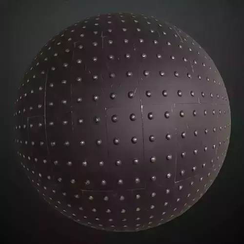 Dark Scratched Riveted Metal Plates PBR SEAMLESS