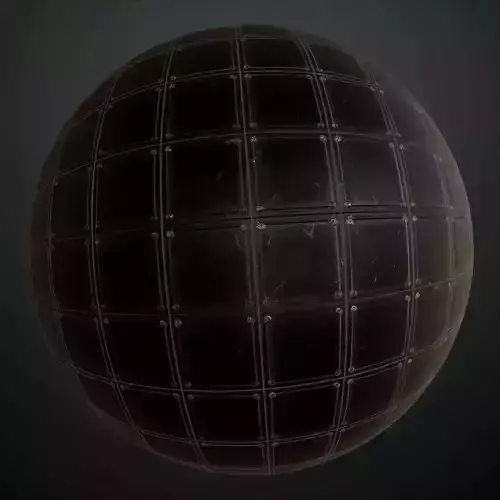 Dark Geometric Arabesque Grille PBR SEAMLESS