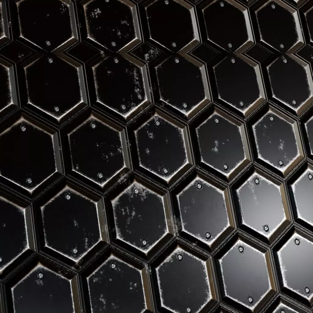 Light Sci-Fi Armored Diamond Plate Panel PBR SEAMLESS Texture_3