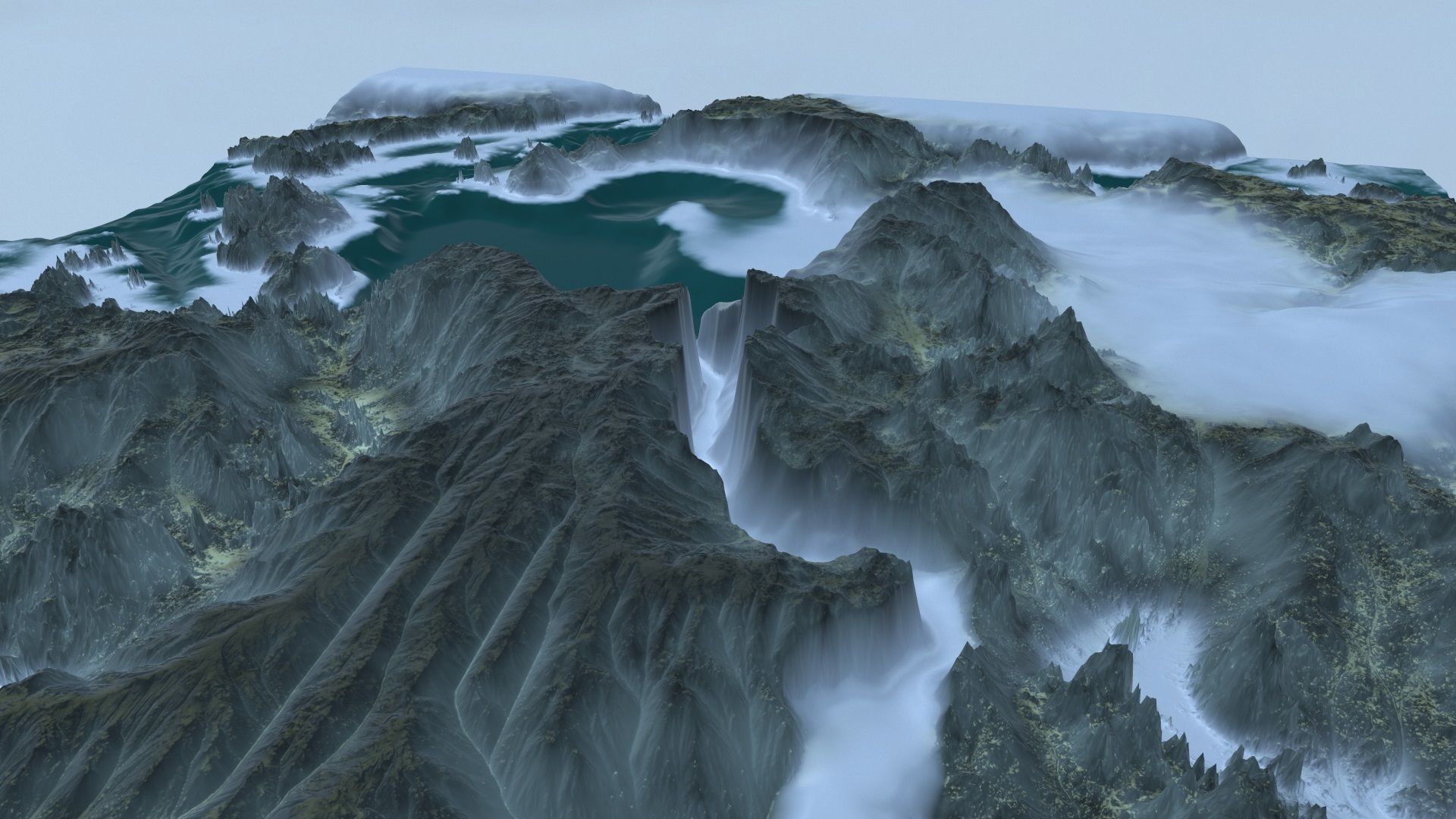 Snow Mountain Low-poly 3D model_8