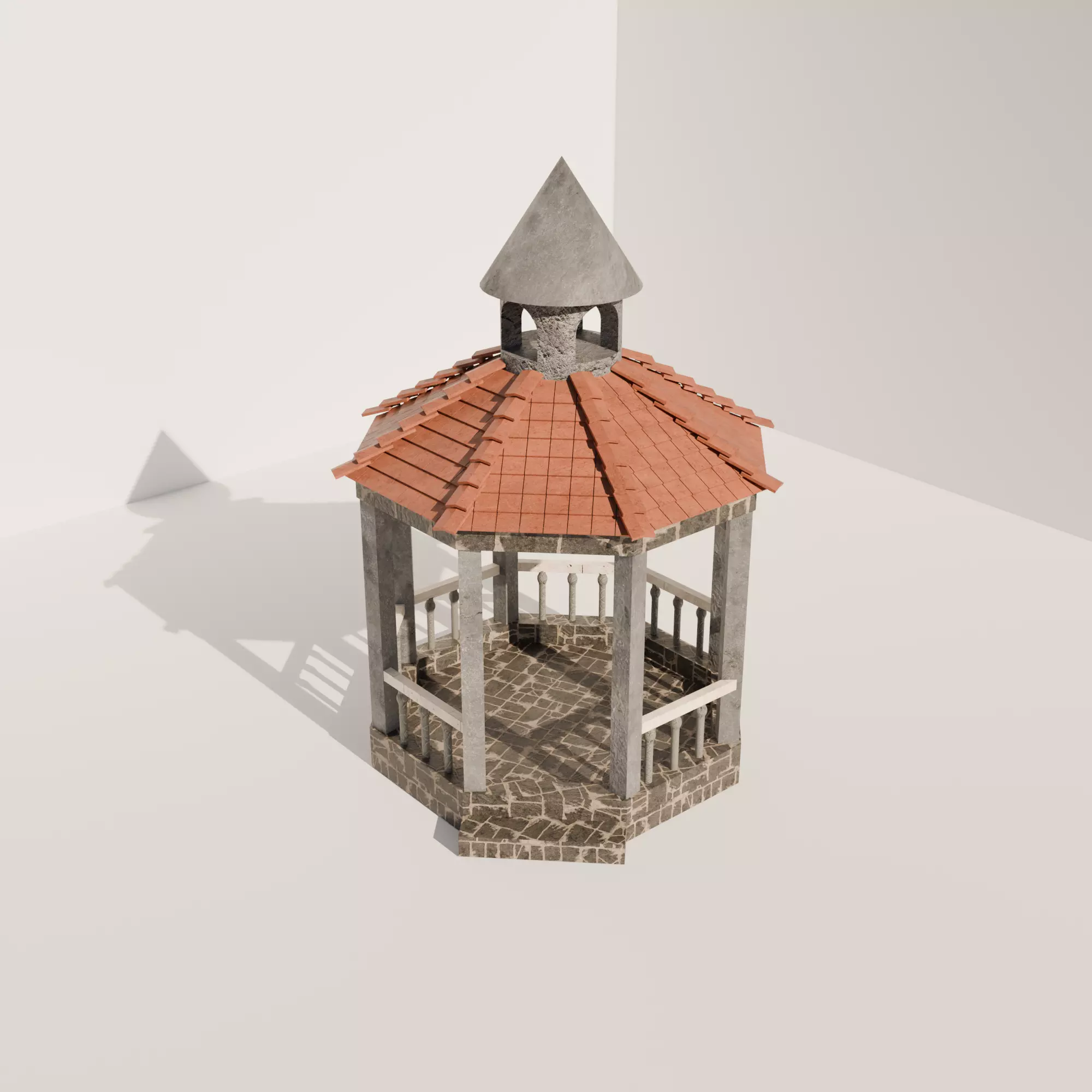 Camellia Low-poly 3D model_0