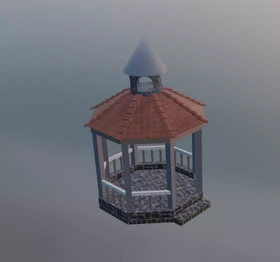 Camellia Low-poly 3D model_7