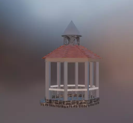 Camellia Low-poly 3D model_1