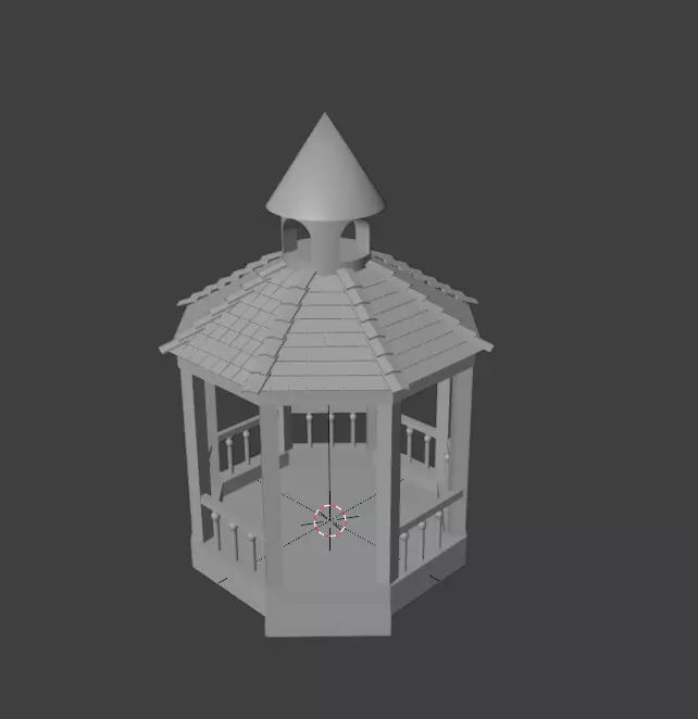 Camellia Low-poly 3D model_3