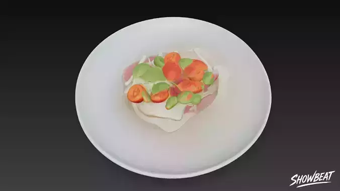 Carpaccio Low-poly 3D model 4