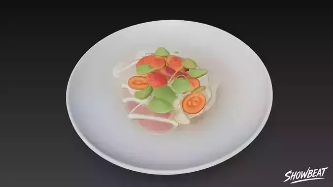 Carpaccio Low-poly 3D model 2