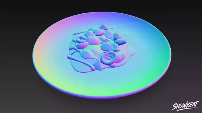 Carpaccio Low-poly 3D model 6
