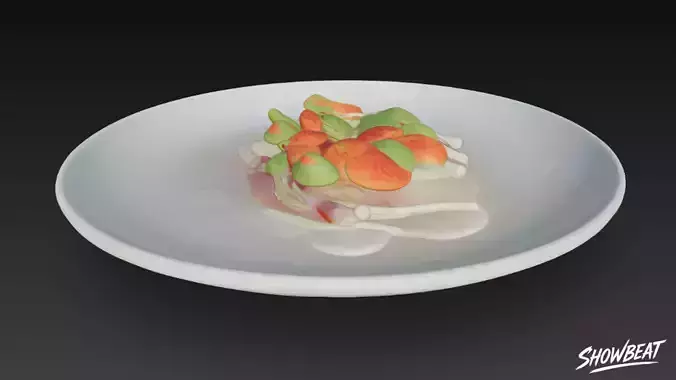 Carpaccio Low-poly 3D model 3