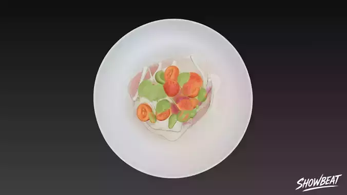 Carpaccio Low-poly 3D model 5