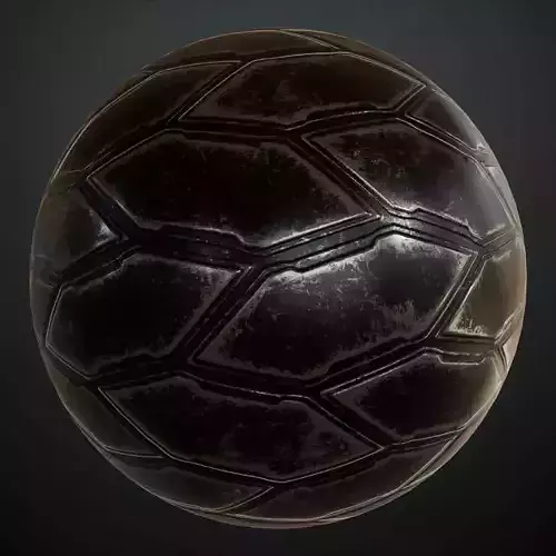 Dark Scratched Sci-Fi Hexagonal Plating PBR SEAMLESS