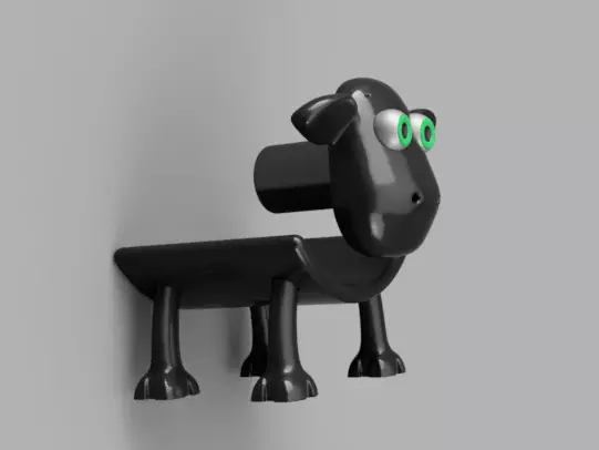 Sheep Toilet Paper Holder 3D print model_3