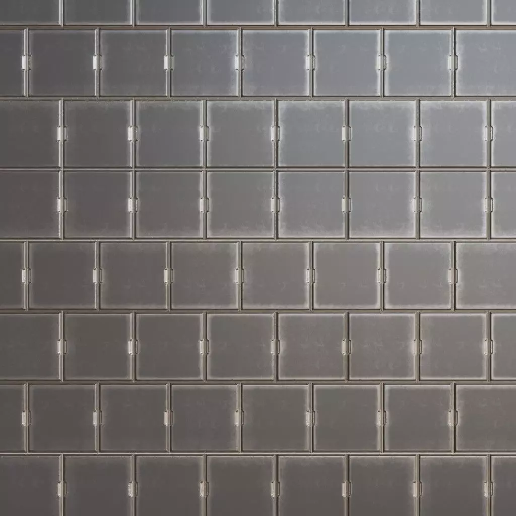 Industrial Warning Striped Metal Panel PBR SEAMLESS Texture_2