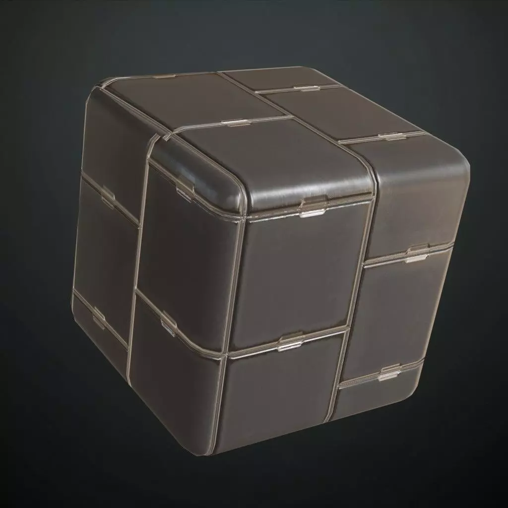 Industrial Warning Striped Metal Panel PBR SEAMLESS Texture_4