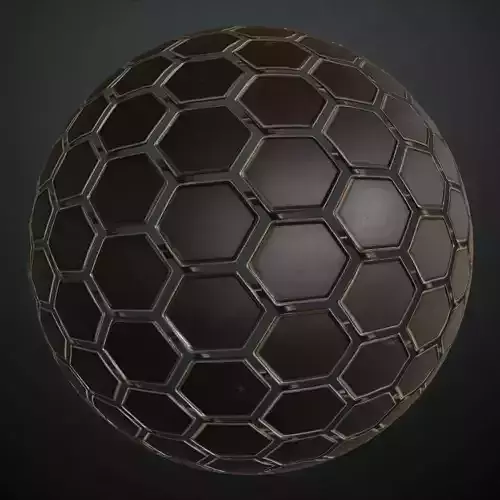 Dark Scratched Square Metal Panels PBR SEAMLESS