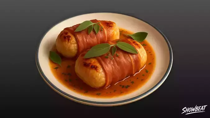 Saltimbocca Low-poly 3D model
