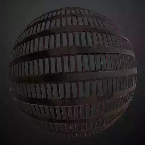 Dark Hexagonal Weave Mesh Grille PBR SEAMLESS